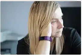 Person suffering with brain fog