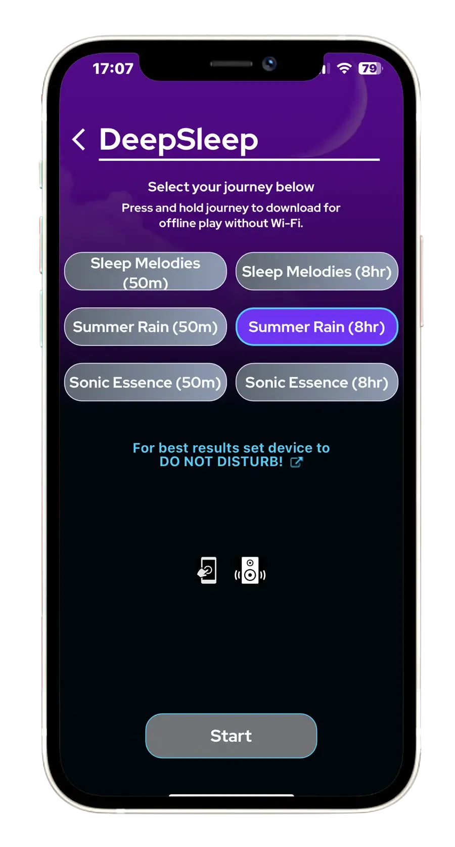 NuCalm's Deep Sleep Interface