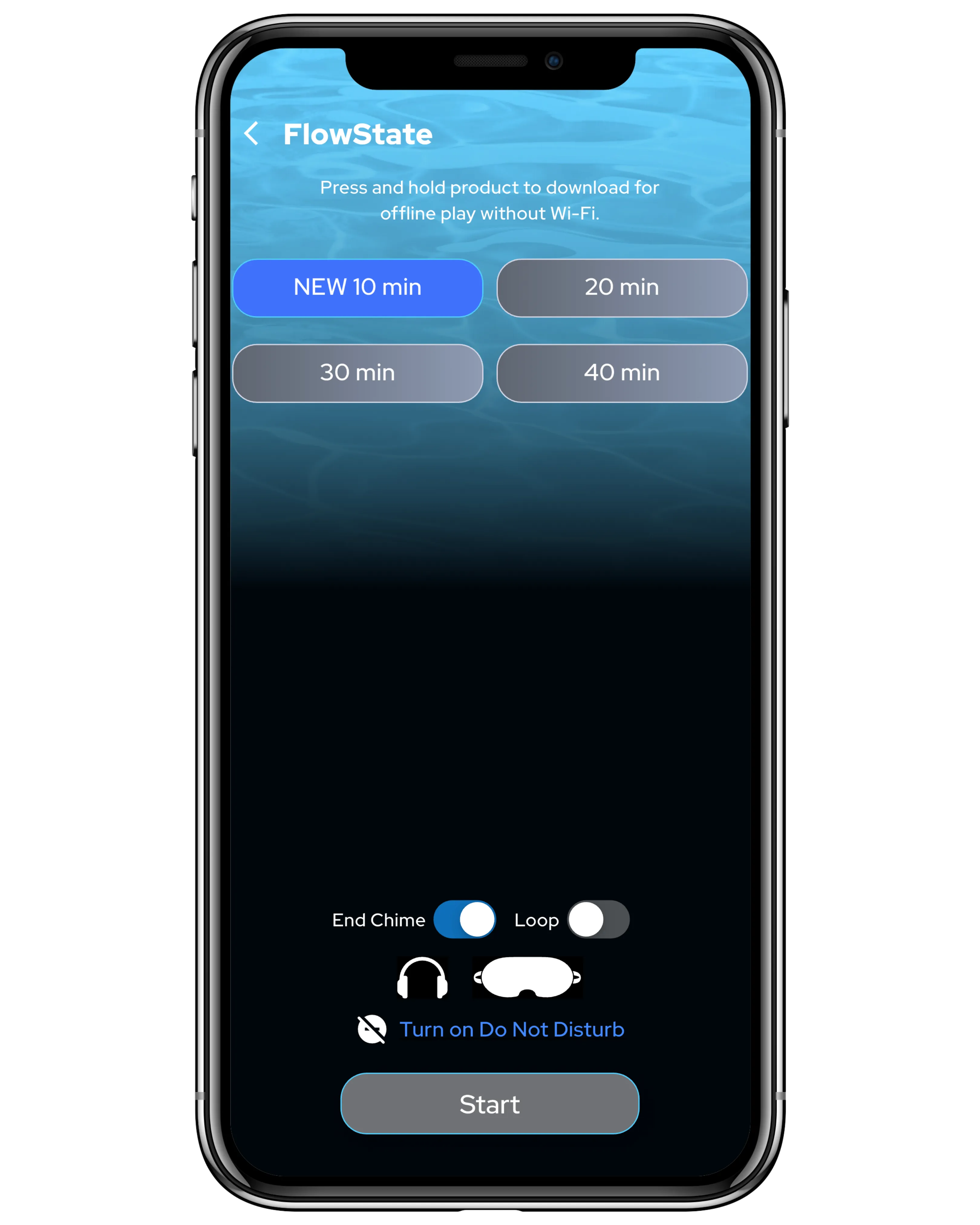 FlowState App Screen