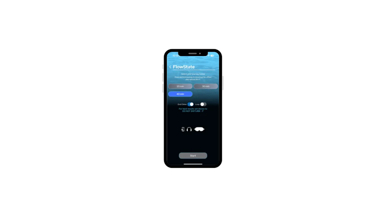 FlowState App Screen