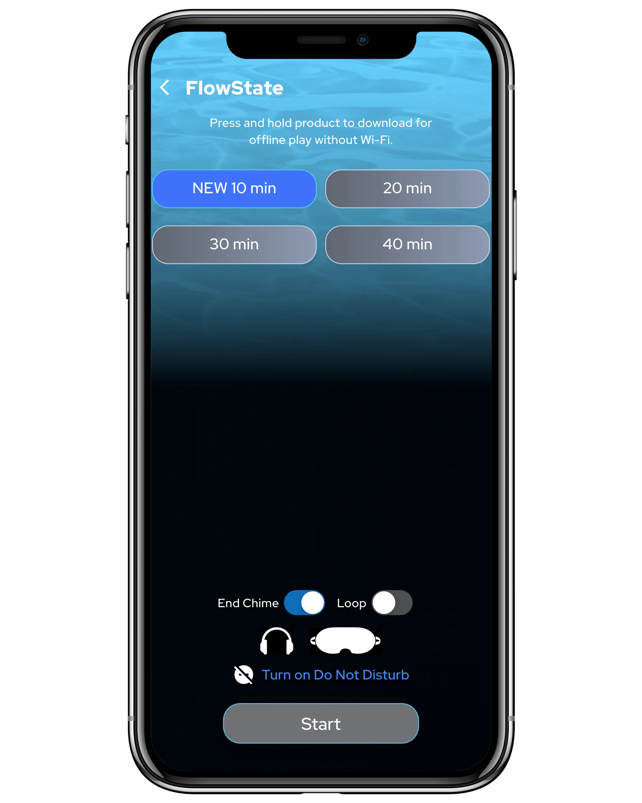 FlowState App Screen