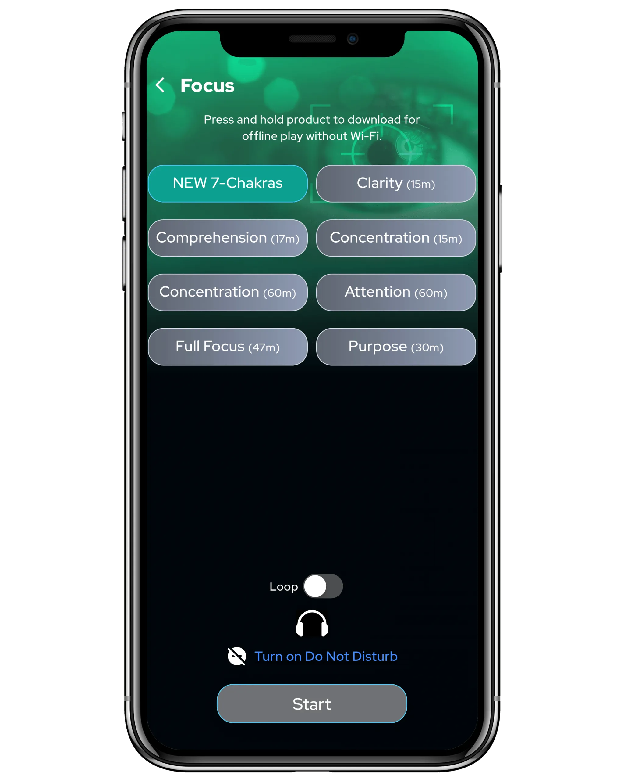 Focus App Screen