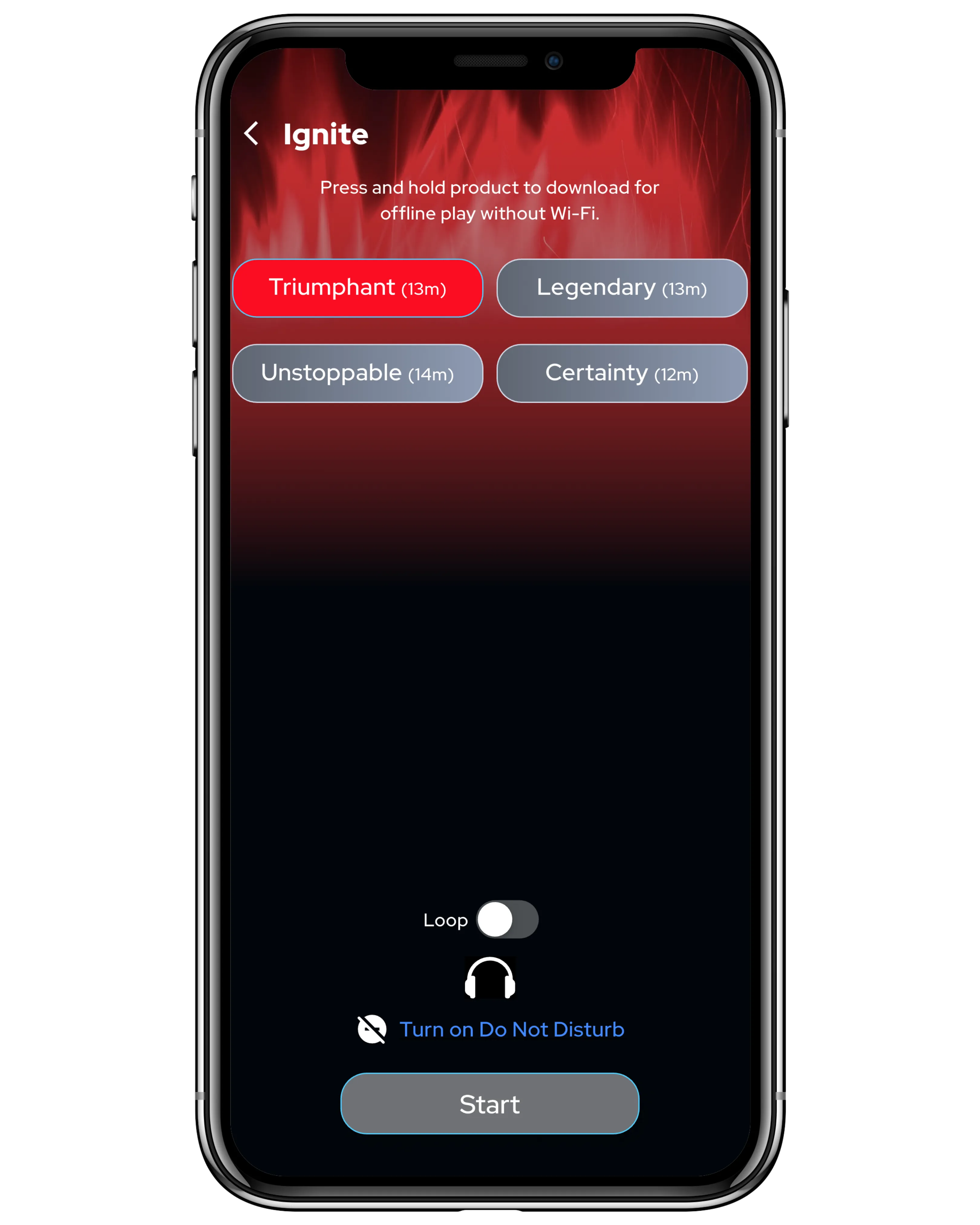 Ignite App Screen