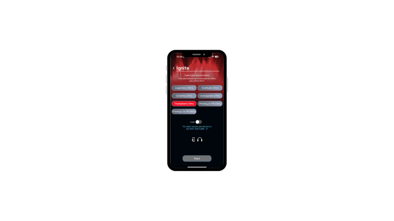 Ignite App Screen