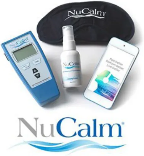 The NuCalm kit: eye mask, CES device, supplementation and the NuCalm app