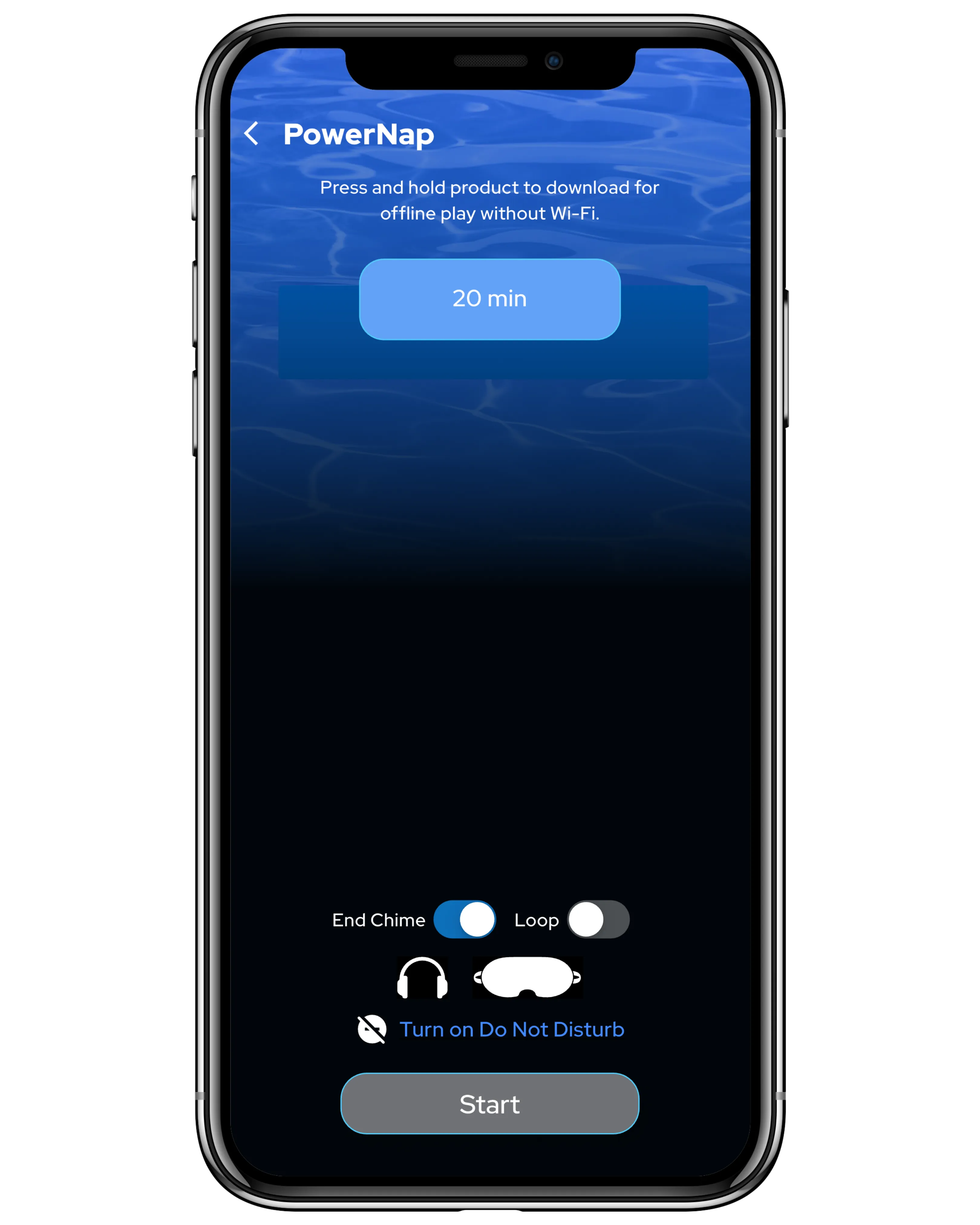 PowerNap App Screen