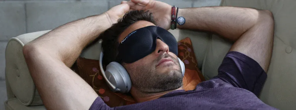 Person taking a restorative PowerNap session