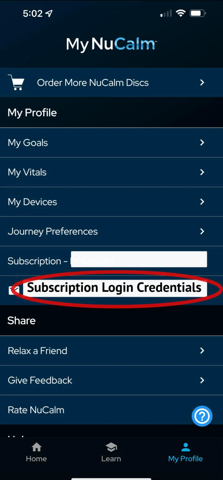 subscription creds