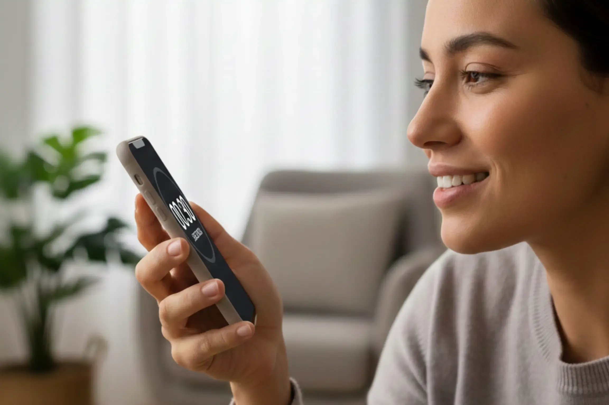 Woman taking the NuCalm Stress Test
