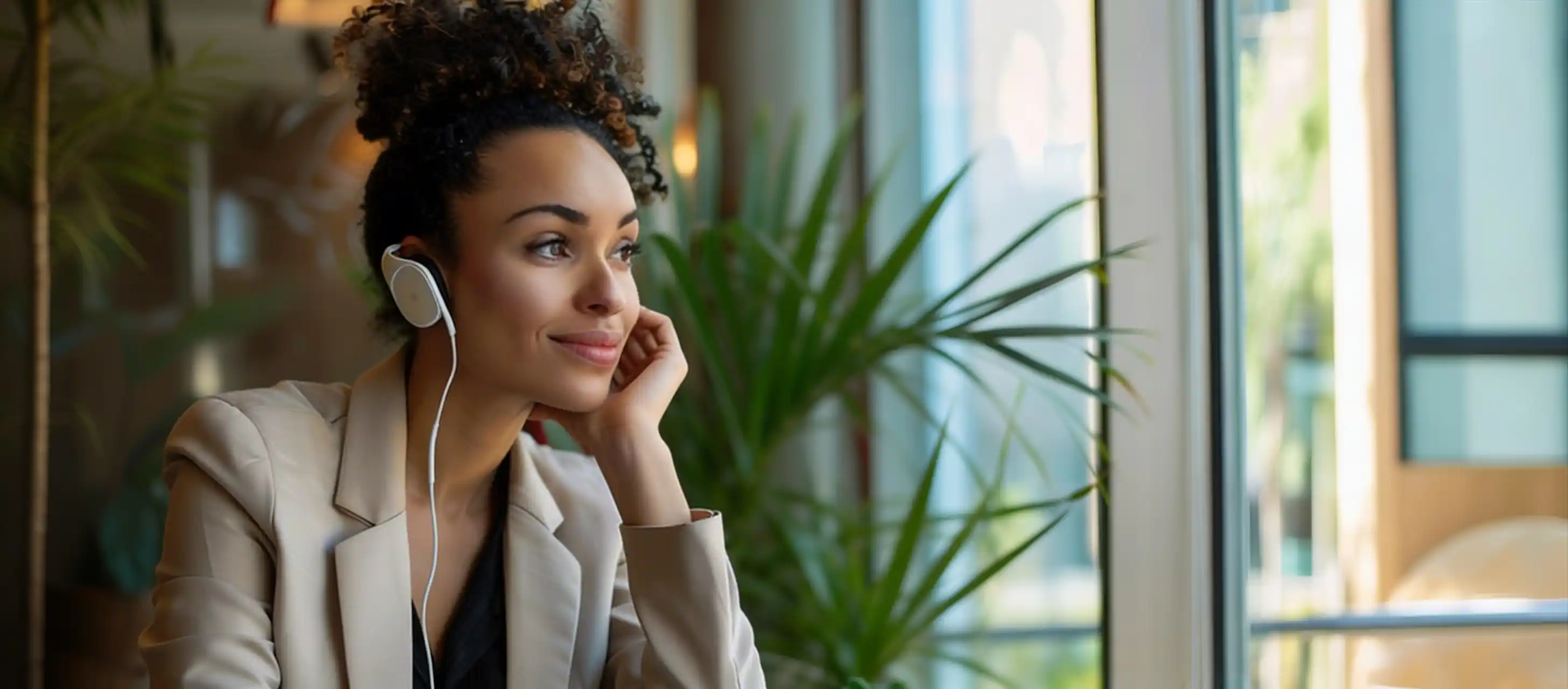 Business woman using NuCalm