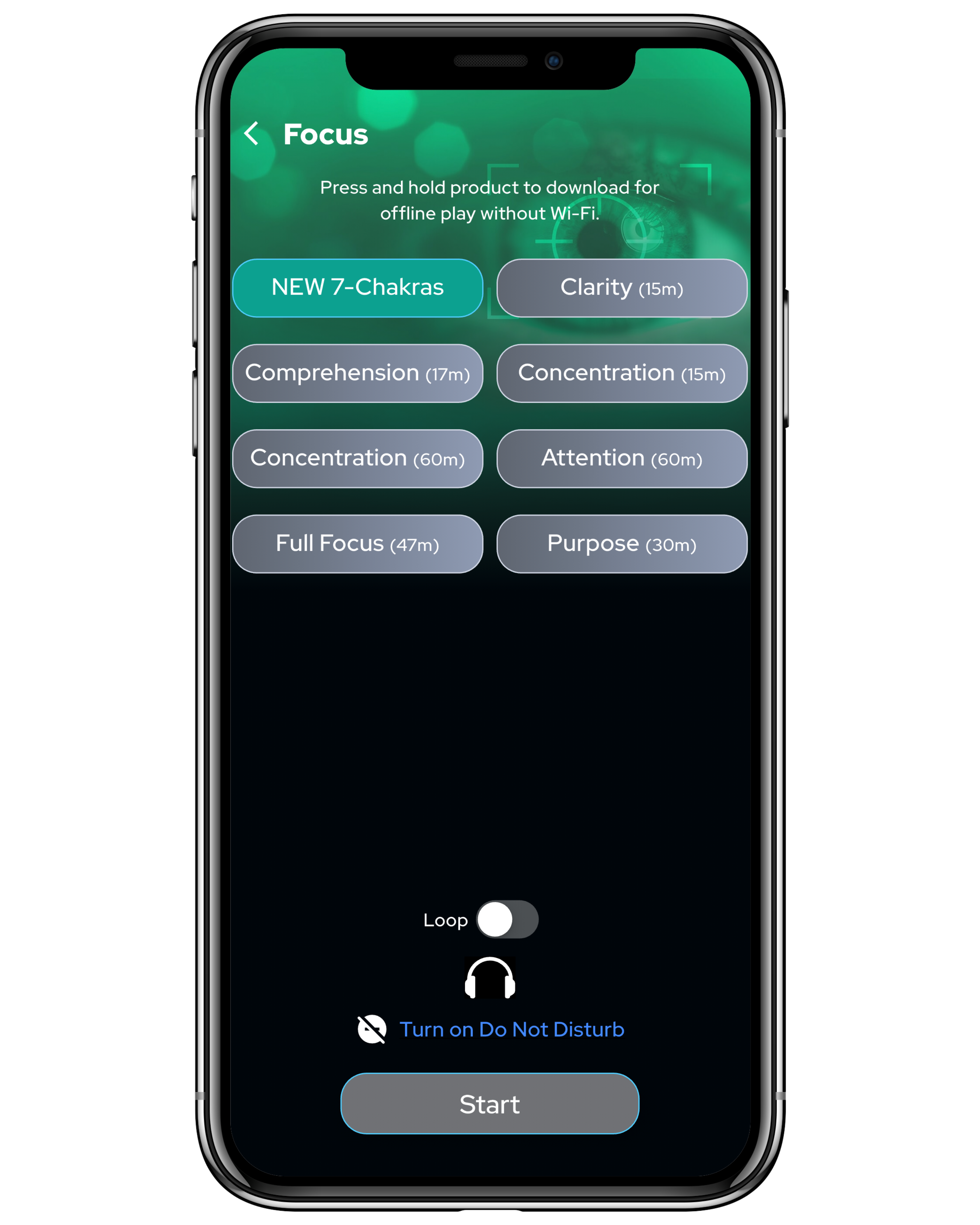 Focus App Screen