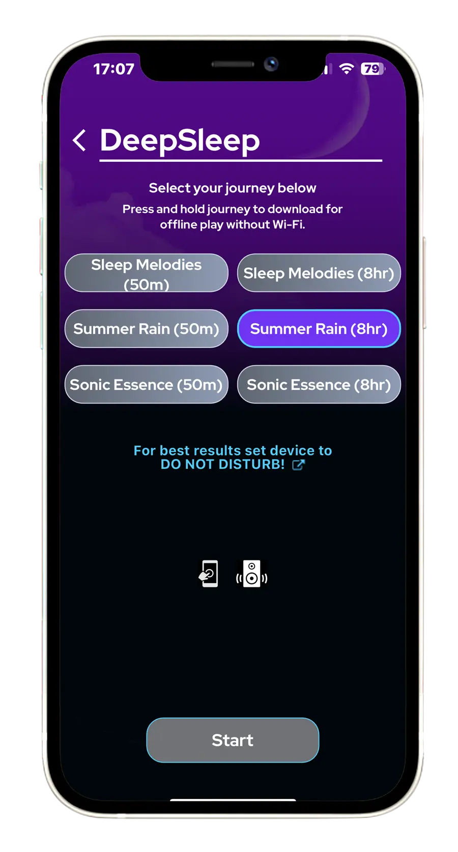 NuCalm's Deep Sleep Interface