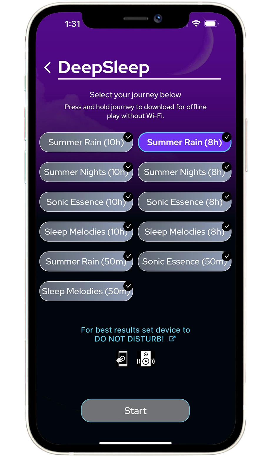 DeepSleep screen