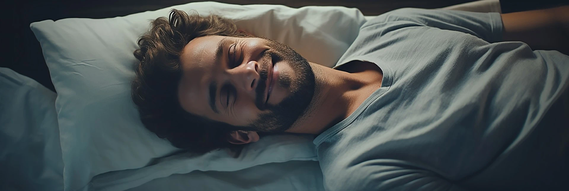 Man Happily Sleeping
