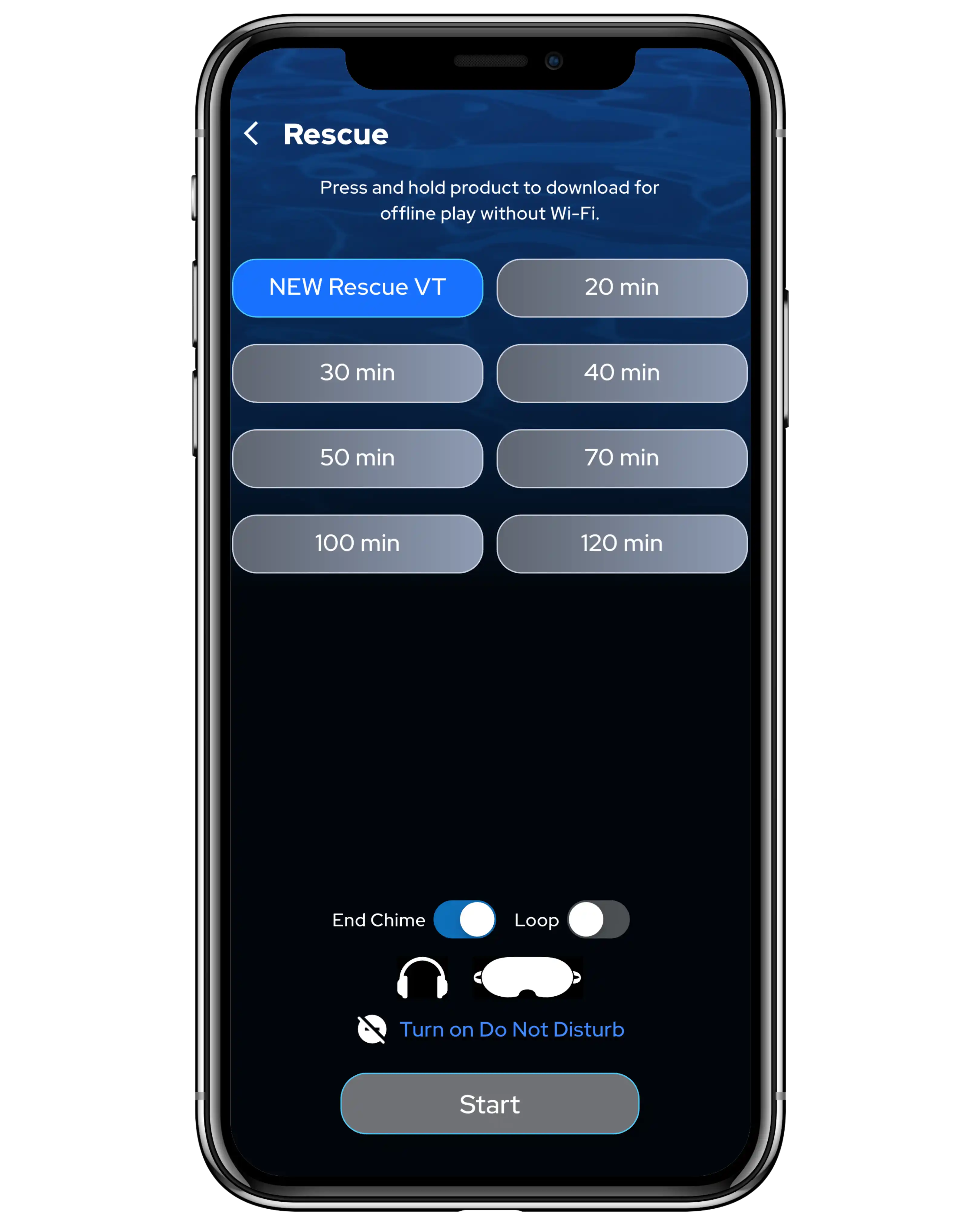 Rescue screen