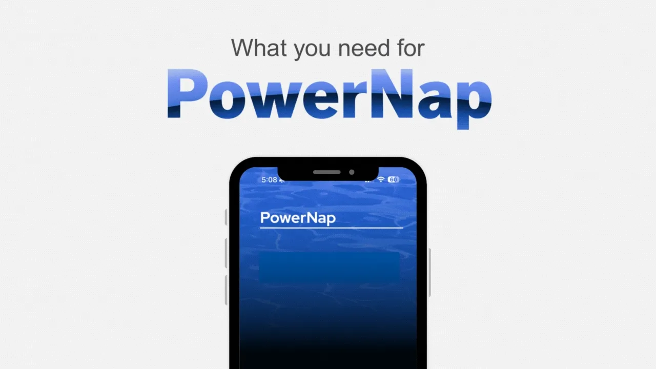What you need for a PowerNap: an eye mask, headphones, and the NuCalm app