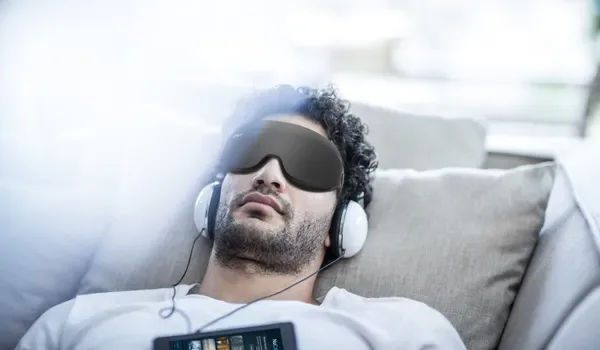 Person dreaming in deep sleep