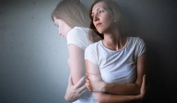 Person experiencing the physical stress response
